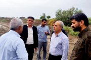 بازدید میدانی استاندار کرمان از اقدامات پیشگیرانه در مهار سیل