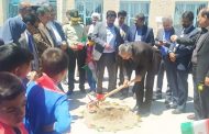 کلنگ احداث مدرسه شش کلاسه شهید ملک حسین اسکندر زاده در بافت به زمین زده شد