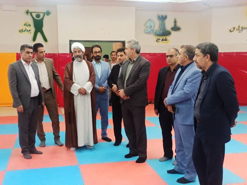 افتتاح کلاس درس تربیت بدنی در بم 