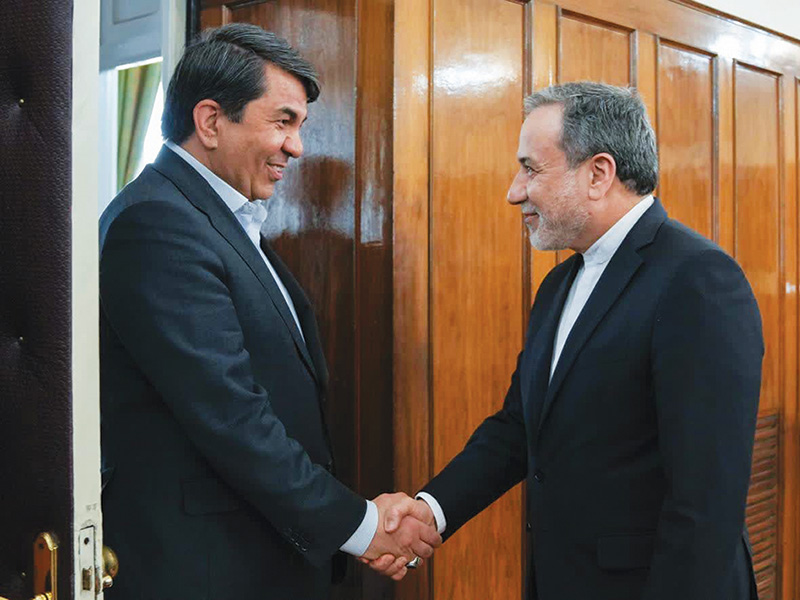 بررسی راه‌های توسعه تعاملات بین‌المللی استان کرمان در دیدار دکتر طالبی و عراقچی