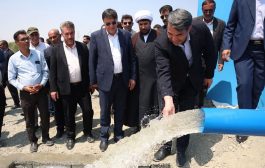 بهره‌برداری و آغاز عملیات اجرایی ۱۳ پروژه تأمین آب در کهنوج با حضور استاندار کرمان