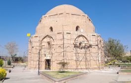 مرمت گنبد جبلیه به‌صورت اضطراری و با تأیید شورای فنی در حال انجام است