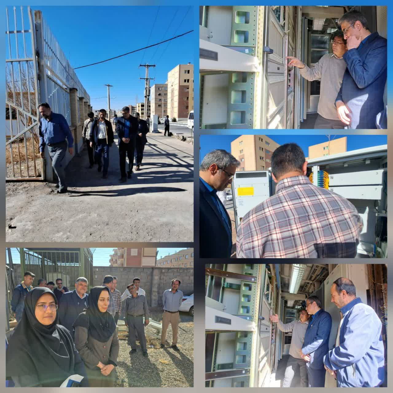 بازدید میدانی مدیر مخابرات منطقه کرمان از روند اجرای طرح برگردان مرکز شهید بهشتی