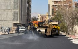 آغاز روکش آسفالت بزرگراه آیت‌الله خامنه‌ای و تداوم عملیات اجرای روکش آسفالت معابر شهر