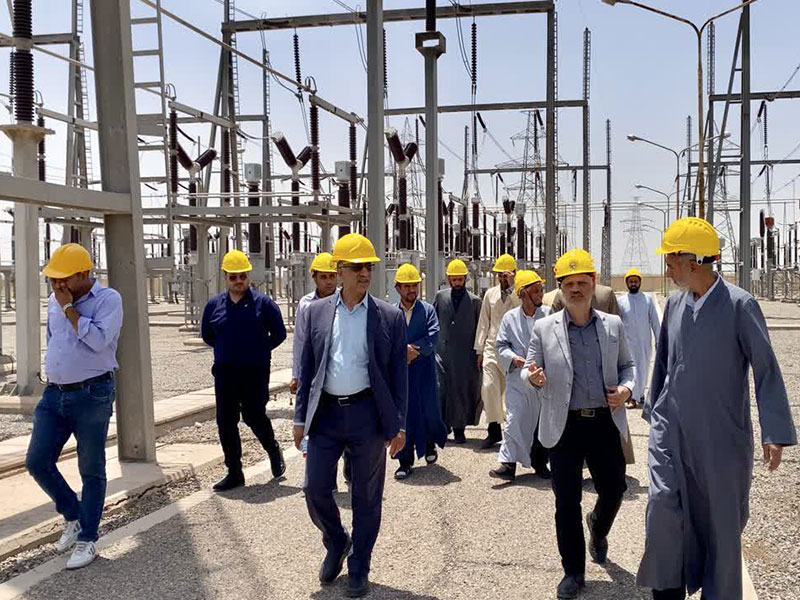 بازدید ائمه جماعات کرمان از پست ۲۳۰ کیلوولت باغین