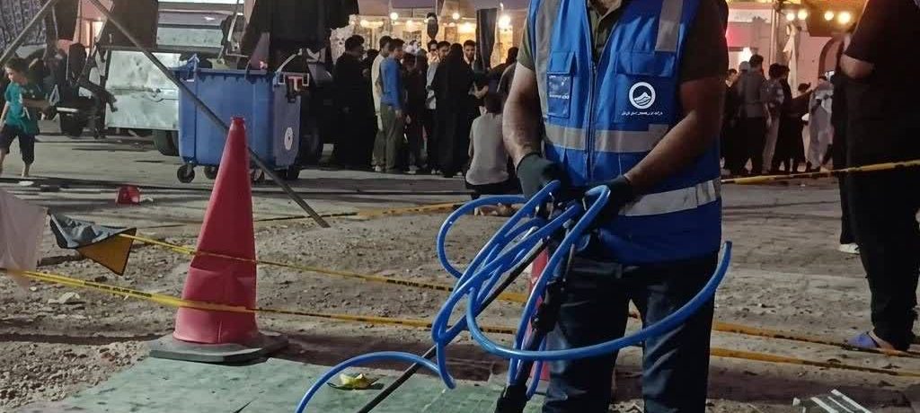 تأمین آب موکب‌های زائران اربعین در کاظمین توسط آبفای کرمان